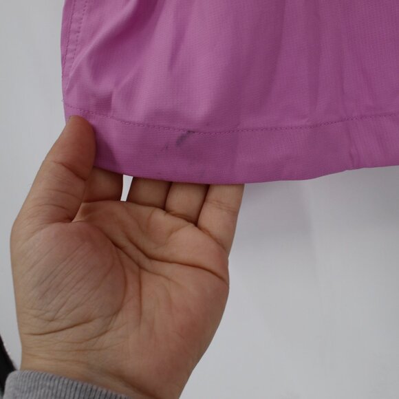 Girlfriend collective windbreaker jacket women's small zip up crop pink hooded - Picture 9 of 15